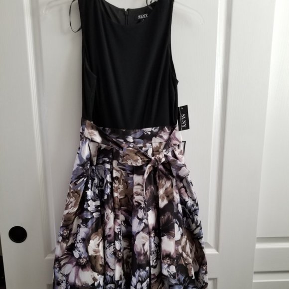 SL Fashions Dresses & Skirts - SL Fashions Belted Hi-Lo Tea Dress